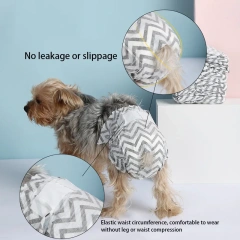 MOFESIPI Disposable Dog Diapers Female Dog Diapers Ultra Protection Diapers for Dogs in Heat Excitable Urination or Incontinence