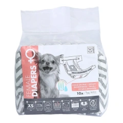 MOFESIPI Disposable Dog Diapers Female Dog Diapers Ultra Protection Diapers for Dogs in Heat Excitable Urination or Incontinence