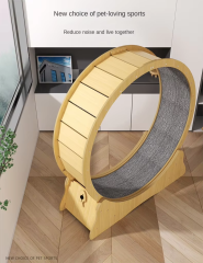 Solid Wood Pet Treadmill Cat Dog Sports Silent Roller Treadmill High Fiberboard Cat Climbing Frame