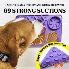 Slow Feeder Upgraded 3 in 1 Dog Bowls Dog Licking Mat With Suction Cups For Anxiety Relief Perfect For Pet Food Yogurt BPA Free