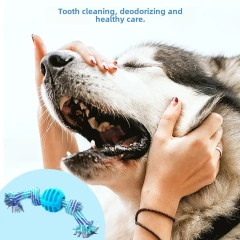 Pet dog toy cotton rope double knot ball bite-resistant tooth cleaning toy ball pet toy biteable Amazon hot style