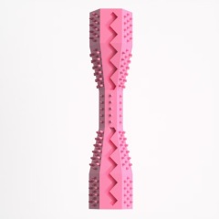 Pet teething toy Dog chew stick Bite resistant pet fun leaky food toy teething cleaner stick