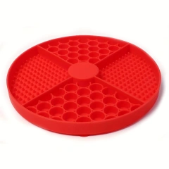 Dog Feeding Mat Silicone Cat Slow Feeder Bowls with Suction Cup Slow Feeding Pad Dog Licking Pad Anxiety-relieving Utensils