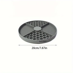 Dog Feeding Mat Silicone Cat Slow Feeder Bowls with Suction Cup Slow Feeding Pad Dog Licking Pad Anxiety-relieving Utensils