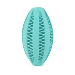 Pet Dog Chew Toys Teeth Cleaning Snack Ball Pet Dog Toy Ball Natural Rubber Super Tough Interactive Bouncy Pet Supplies