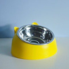 200ML Cat Dog Bowl Raised Non Slip Puppy Base Cat Food Drinking Water Feeder Tilt Safeguard Neck Pet Bowl Pets Supplies