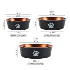 Non-slip Dog Bowls For Small Medium Large Dog Feeder Bowls And Drinkers Stainless Steel Pet Feeders Pets Dogs Accessories