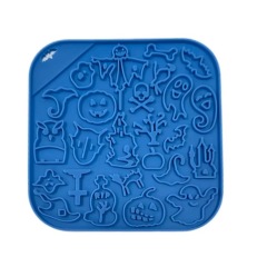 New Halloween Dog Lick Mat with Suction Cups Silicone Licking Pad Slow Feeder Dog Licking Mat