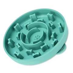 Slow Feeder Cat Dog Bowl With Suction Cups Pet Busy Bowl For Training Licking Dish Food IQ Treat Obesity Anxiety Relief