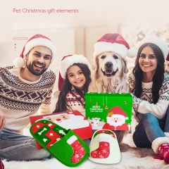 Christmas Pet Dog Shoese Mat Puzzle Plush Dog Toys for Small Medium Dog Slow Food Toys Feeding Bowl Food Dispenser Treats Pad