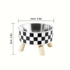 Elevated Cats Feeder Bowl Anti-choking Raised Cat Food Water Bowl With Stand Pet Feeding Drinking Supplies Small and Midium Dogs