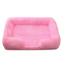 Large Dog Bed Plush Ring Cat Puppy Winter House Sleeping Mats On The Floor Sofa Cat Bed Dog Kennel Mattress Pad Pet Supplies