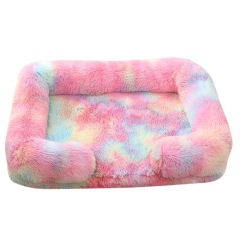 Large Dog Bed Plush Ring Cat Puppy Winter House Sleeping Mats On The Floor Sofa Cat Bed Dog Kennel Mattress Pad Pet Supplies