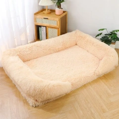 Large Dog Bed Plush Ring Cat Puppy Winter House Sleeping Mats On The Floor Sofa Cat Bed Dog Kennel Mattress Pad Pet Supplies
