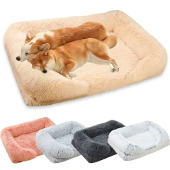 Large Dog Bed Plush Ring Cat Puppy Winter House Sleeping Mats On The Floor Sofa Cat Bed Dog Kennel Mattress Pad Pet Supplies