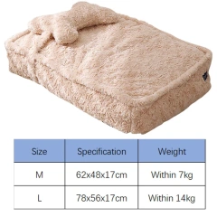 Winter Warm Pet Dog Bed Comfortable Pet Sleeping Bed for Small Medium Dogs Soft Detachable Puppy Bed Dog Accessories