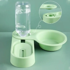 Rabbit Drinking Fountain Food Bowl Two-in-one Chinchilla Guinea Pig Automatic Water Feeding Feeder Food Box Bowl Anti-knock