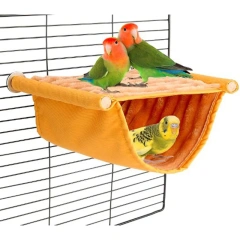 Pet Hanging Hammock Warm Nest Bed Parrot House Removable Washable Bird Cage Perch For Hamster Lovebird