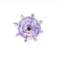Bird Parrot Interactive Toy Bird Turntable Hang Toys Sounding Ball Toys Stand Playing Cage Accessories Pet Supplies