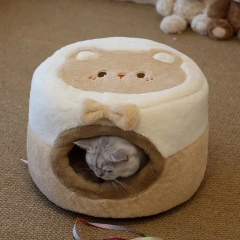 HOOPET Foldable Pet House Warm Cat House for Extra Small Dogs and Small and Medium Cats Safe Sleep Removable Washable Cat House