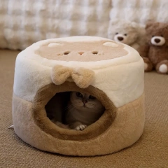 HOOPET Foldable Pet House Warm Cat House for Extra Small Dogs and Small and Medium Cats Safe Sleep Removable Washable Cat House