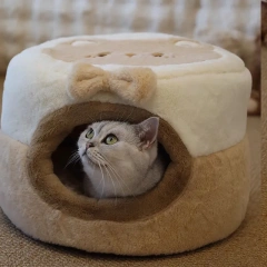 HOOPET Foldable Pet House Warm Cat House for Extra Small Dogs and Small and Medium Cats Safe Sleep Removable Washable Cat House
