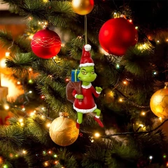 Christmas Tree Resin Pendant, Xmas Hanging Decorations, Christmas Tree Ornaments Hanging Pendants, Christmas Party Supplies