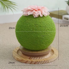 Cactus Cat Scratching Board Claw Grinder Cactus Sisal Scratching Post Round Climbing Frame Wear-resistant Cat Scratching Toys