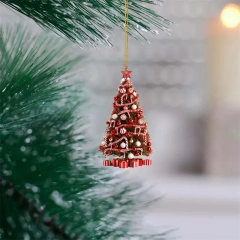 Christmas Tree Pendant Christmas Tree Holiday Decoration Outdoor Acrylic Flat Christmas Decorations Home Decoration