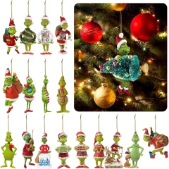 Christmas Tree Resin Pendant, Xmas Hanging Decorations, Christmas Tree Ornaments Hanging Pendants, Christmas Party Supplies