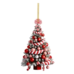 Christmas Tree Pendant Christmas Tree Holiday Decoration Outdoor Acrylic Flat Christmas Decorations Home Decoration
