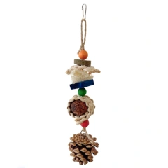 Bird Chew Toy Chewing Small Ratten Balls for Chinchillas Guinea Pigs Squirrels Timothy Oral Care Improves Dental-Health