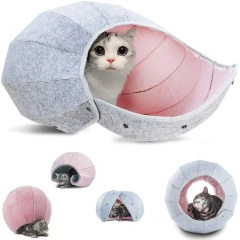 Circular Cat Tunnel, Nest, Cat Bed, Ball Interactive, Multifunctional, Collapsible, Breathable, Pet Supplies