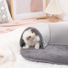 Cat Tunnel and Bed Toy Set Comfortable Portable Kitty Training Cat Cave with Ball for Indoor Cat Bunny Outdoor Kitten Rabbit