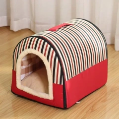 Foldable Dog House Kennel Bed Mat for Small Medium Dogs Cats Winter Warm Cat Bed Nest Pet Products Basket Pets Puppy Cave Sofa