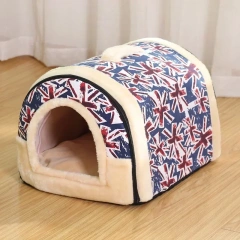 Foldable Dog House Kennel Bed Mat for Small Medium Dogs Cats Winter Warm Cat Bed Nest Pet Products Basket Pets Puppy Cave Sofa