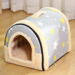Foldable Dog House Kennel Bed Mat for Small Medium Dogs Cats Winter Warm Cat Bed Nest Pet Products Basket Pets Puppy Cave Sofa