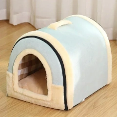 Foldable Dog House Kennel Bed Mat for Small Medium Dogs Cats Winter Warm Cat Bed Nest Pet Products Basket Pets Puppy Cave Sofa