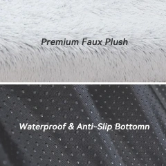 Human Dog Bed, 74"x43"x9" Dog Beds for Large Dogs, Foldable Plush Washable Dog Beds