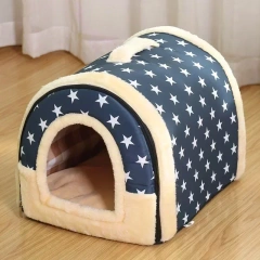 Foldable Dog House Kennel Bed Mat for Small Medium Dogs Cats Winter Warm Cat Bed Nest Pet Products Basket Pets Puppy Cave Sofa