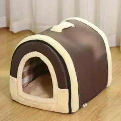 Foldable Dog House Kennel Bed Mat for Small Medium Dogs Cats Winter Warm Cat Bed Nest Pet Products Basket Pets Puppy Cave Sofa