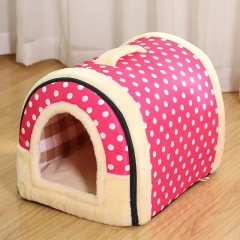 Foldable Dog House Kennel Bed Mat for Small Medium Dogs Cats Winter Warm Cat Bed Nest Pet Products Basket Pets Puppy Cave Sofa
