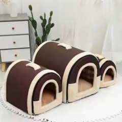Foldable Dog House Kennel Bed Mat for Small Medium Dogs Cats Winter Warm Cat Bed Nest Pet Products Basket Pets Puppy Cave Sofa