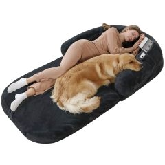Human Dog Bed, 74"x43"x9" Dog Beds for Large Dogs, Foldable Plush Washable Dog Beds