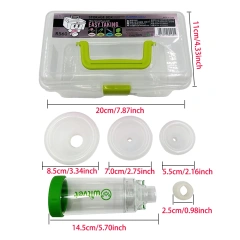 New Pet Feline Cat Dog Aerosol Chamber Tank Spacer Assist Inhalation Pump Nebulizer Manual Plastic Silicon Mask Animal Clinic