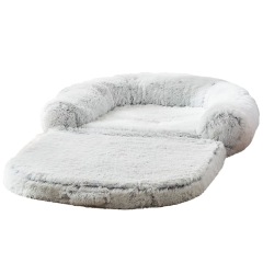 Human Dog Bed, 74"x43"x9" Dog Beds for Large Dogs, Foldable Plush Washable Dog Beds