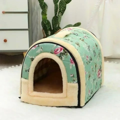 Foldable Dog House Kennel Bed Mat for Small Medium Dogs Cats Winter Warm Cat Bed Nest Pet Products Basket Pets Puppy Cave Sofa