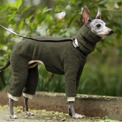 Suits Large Soft Puppy Clothes Loose Four Legged Thick Dogs High Greyhound Neck Warm Italian Winter Onesies For Dogs Clothes