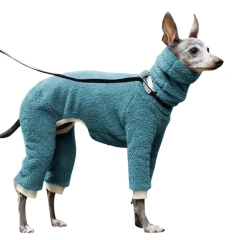 Suits Large Soft Puppy Clothes Loose Four Legged Thick Dogs High Greyhound Neck Warm Italian Winter Onesies For Dogs Clothes