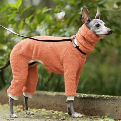 Suits Large Soft Puppy Clothes Loose Four Legged Thick Dogs High Greyhound Neck Warm Italian Winter Onesies For Dogs Clothes